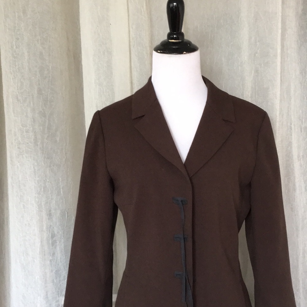 Mandorlamara brown jacket Italian strings 44 XS 2